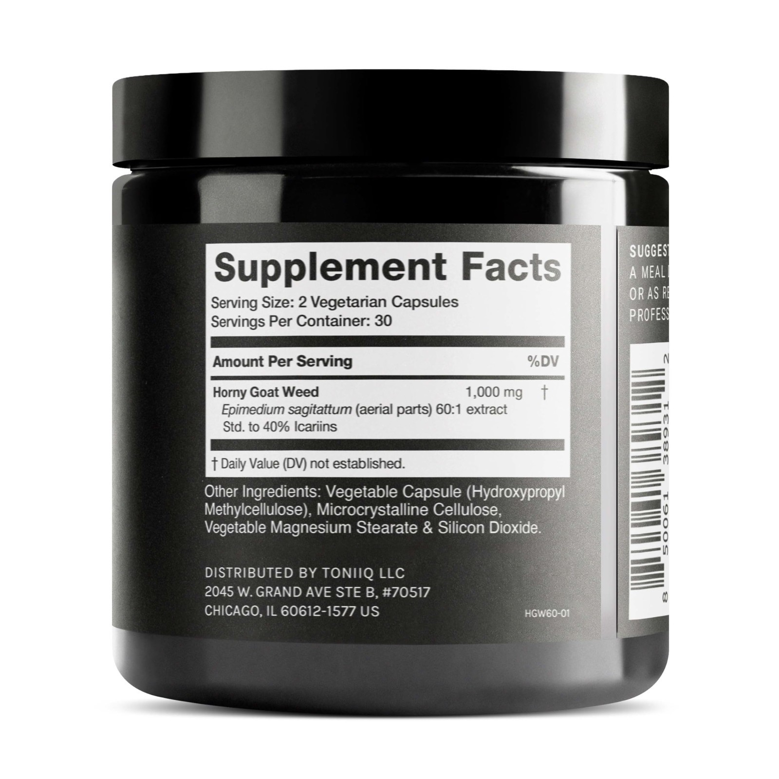 Super Strength Horny Goat Weed 60 Caps | 40% Icariins | Premium Herbal Extract f