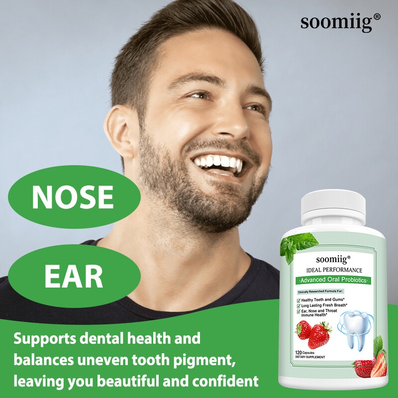 Oral Probiotic Supplement Restore Healthy Teeth And Gums Fight Bad Breath 120 Ct