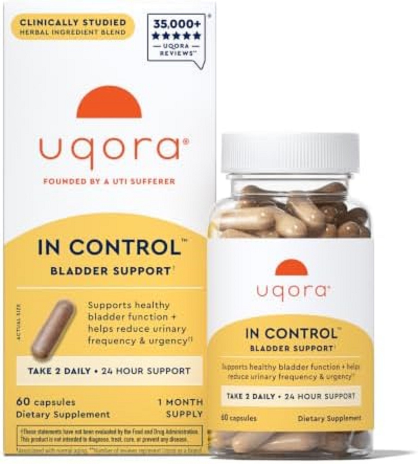 Uqora in Control Bladder Support 60 Capsules