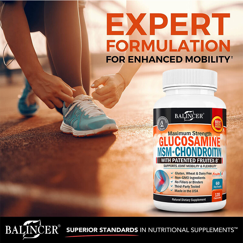 Glucosamine Chondroitin MSM Joint Support 120 Capsules – US