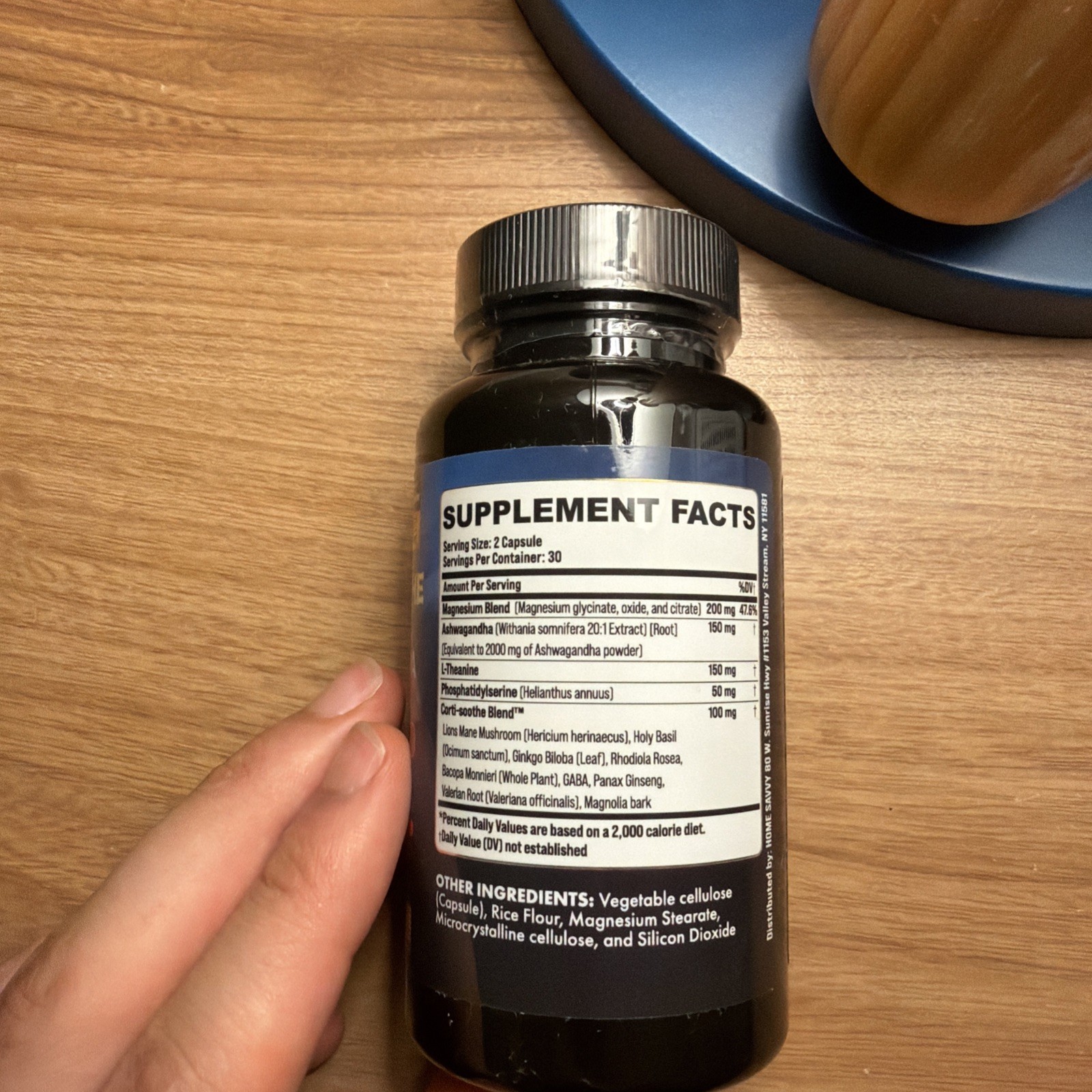 ZOYAVA Corti-Soothe Cortisol Supplement 60 Count Magnesium Ashwagandha-NEW!!!