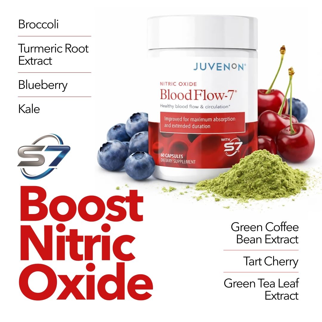 BloodFlow-7 Nitric Oxide Supplements for Men & Women – Natural Nitric Oxide B…