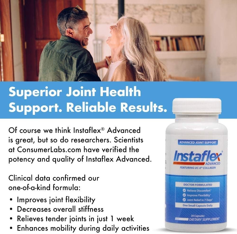Pack OF 3 Instaflex Advanced Joint Support Doctor Formulated 90 Capsules