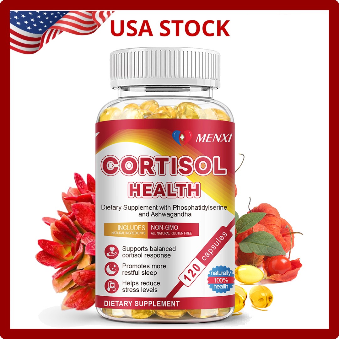 Cortisol Support Supplement Magnesium Ashwagandha-Stress Relief Balanced Adrenal