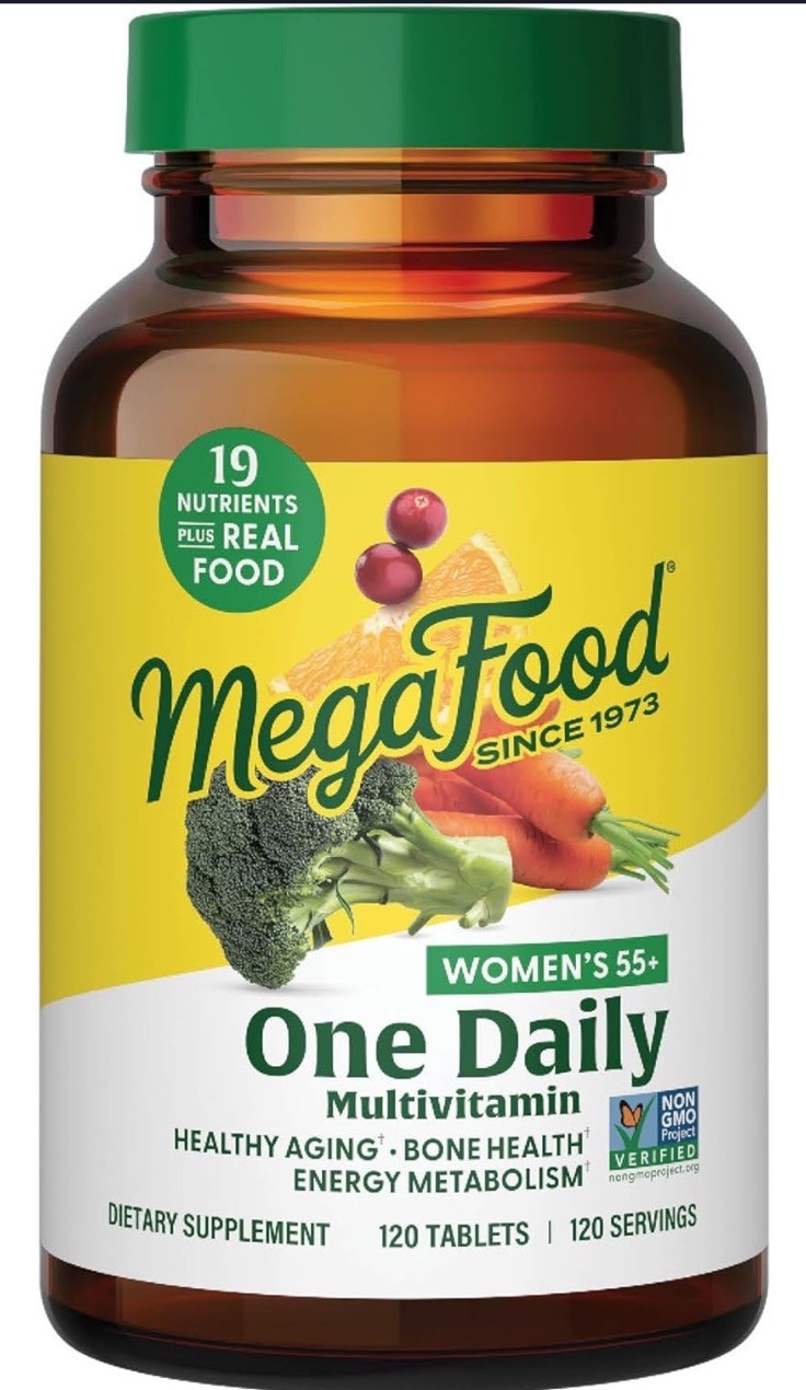 MegaFood Women 55+ One Daily 120 Tabs – Healthy Aging, Energy, Bone.. 10/2027!