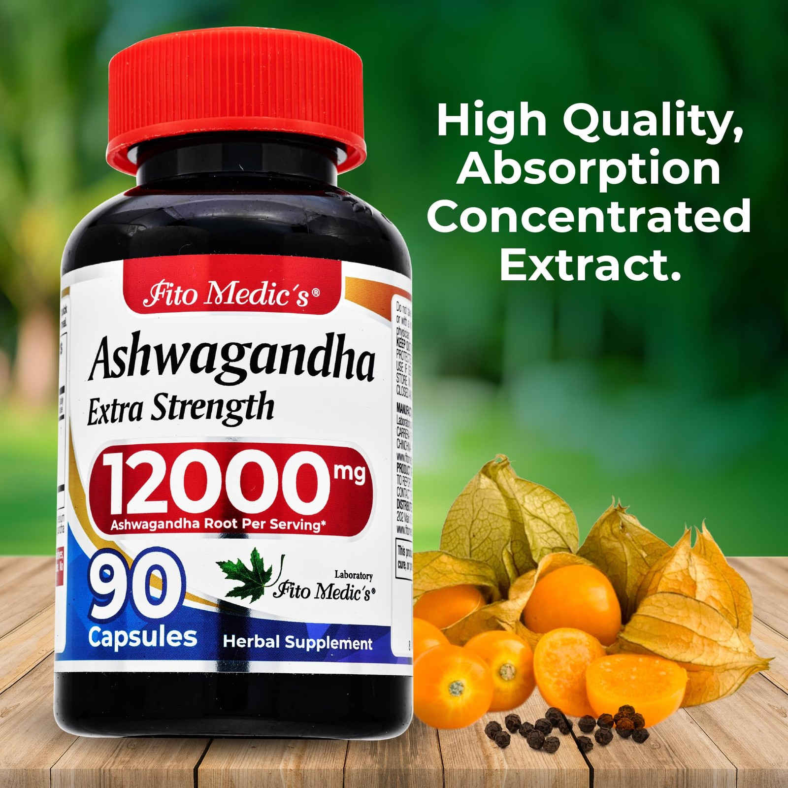 Ashwagandha Capsules Max Strength 12000mg For Stress Anxiety Mood Immune 180ct
