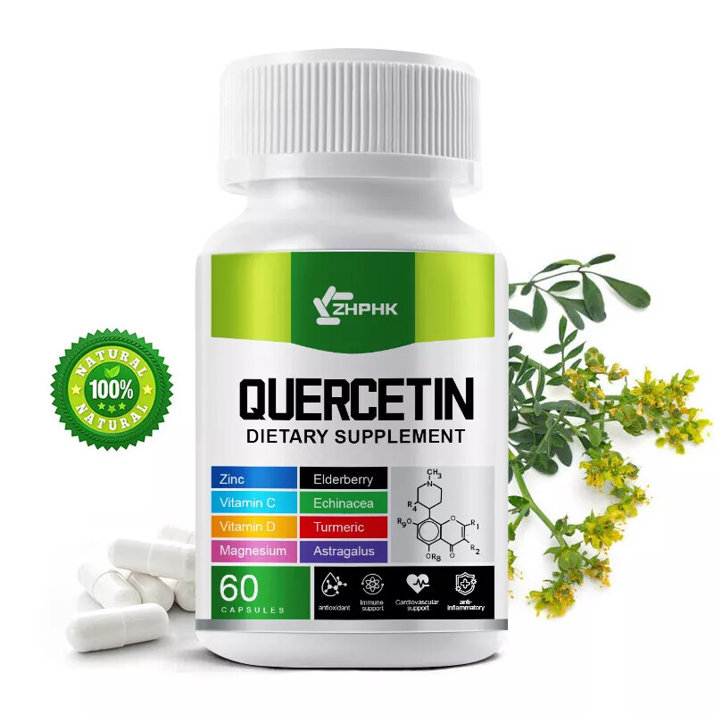 Quercetin 1000mg Vegan Capsules 95% Genuine Extract Strong 9 in 1 Supplements