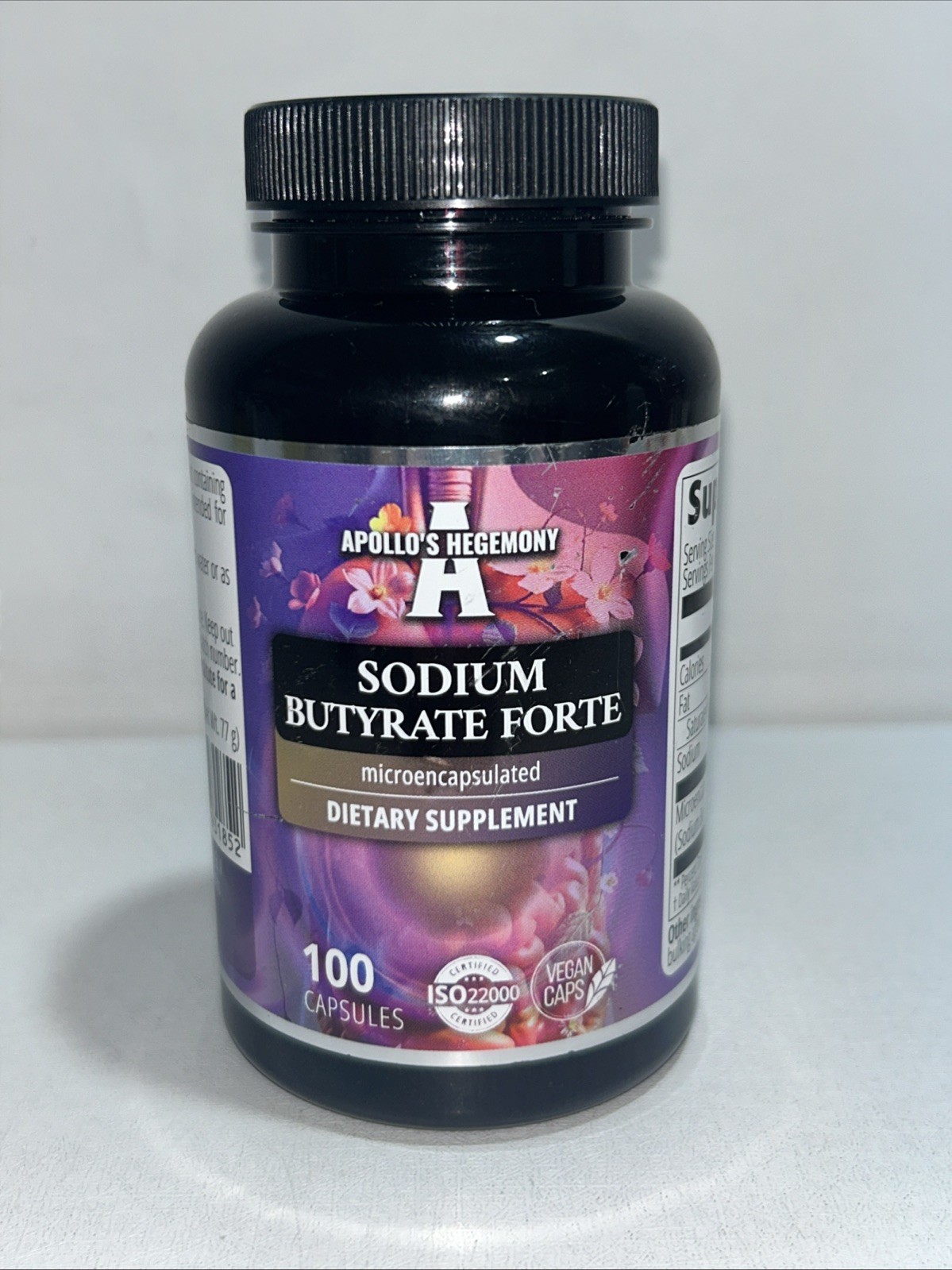Sodium Butyrate Forte 556 Mg, 100 Capsules Slightly Damaged Outer Packaging