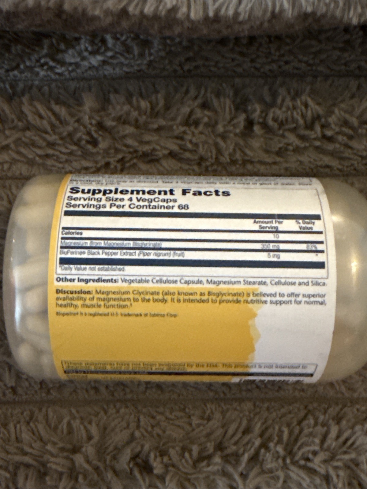 Solaray Magnesium Glycinate, New & Improved Fully 275 Count – 07/26 FRESH!