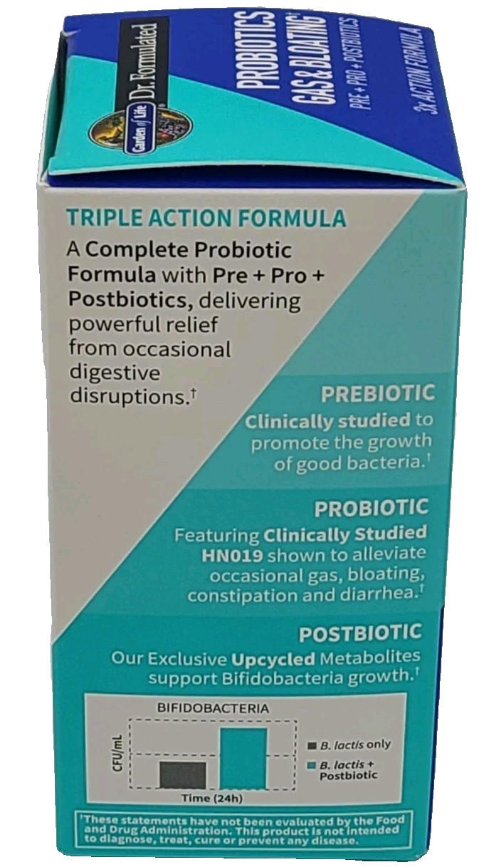 Garden of Life Dr. Formulated Probiotics Gas & Bloating 50 Billion 30 Caps