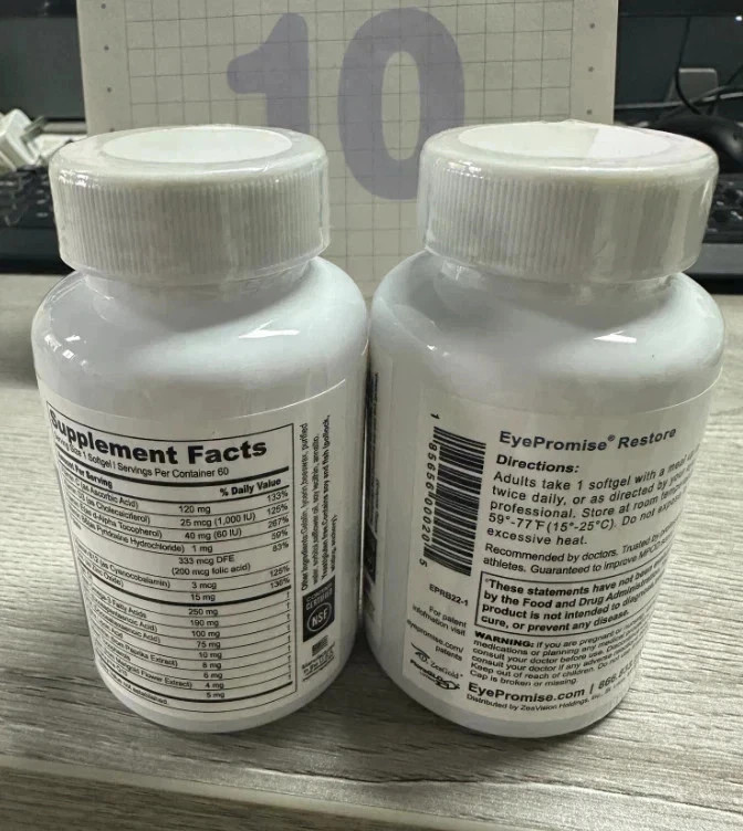 3 Pack EyePromise Restore Macular Health Supplement 180 Softgels NEW SEALED USA