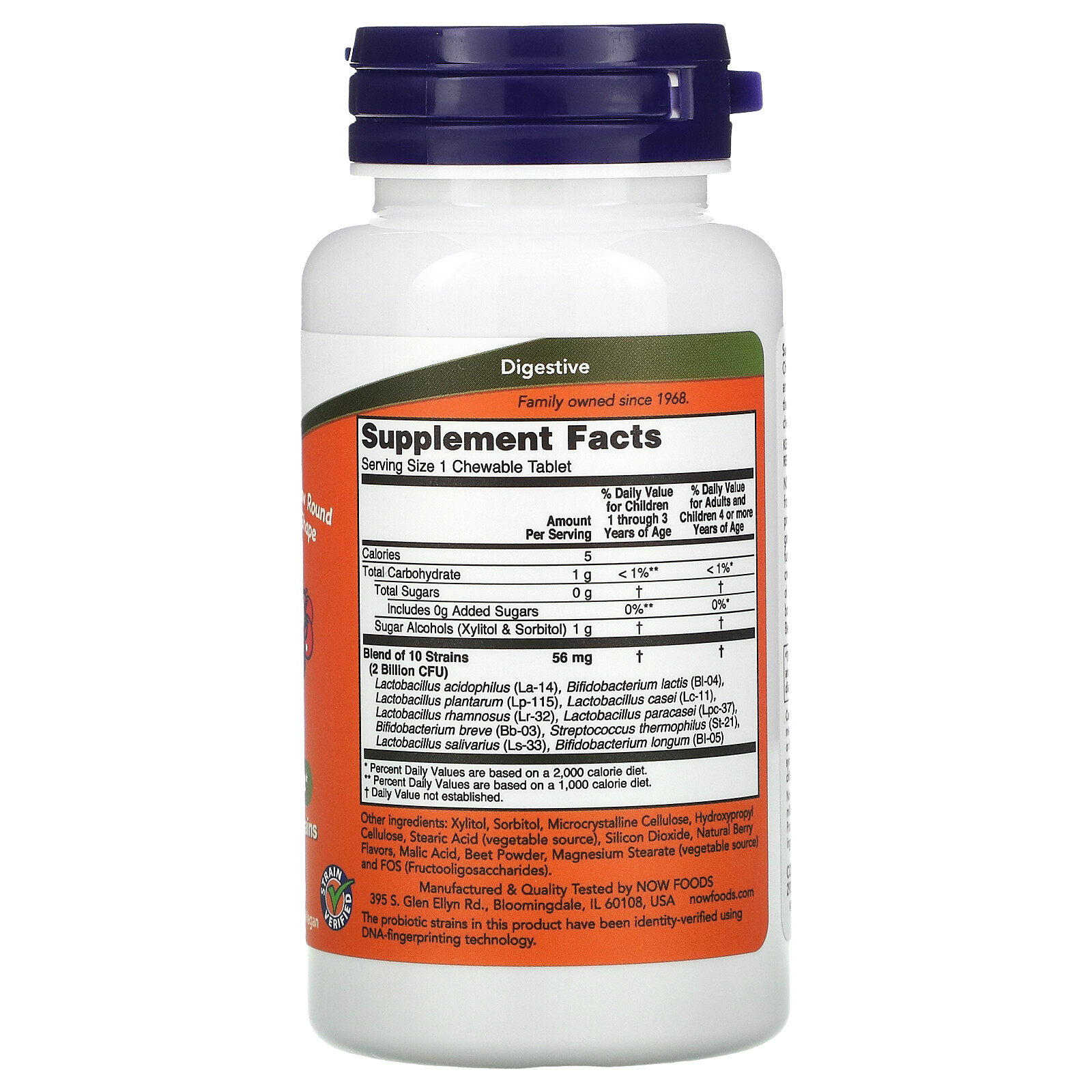 NOW Foods BerryDophilus, 60 Count (Pack of 2)