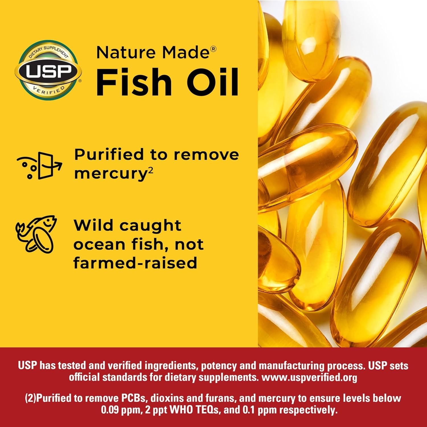 Fish Oil Omega 3 Supplements, 1200 mg Softgels, Omega 3 Fish Oil for Healthy …