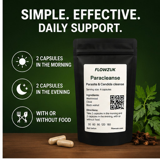 Paracleanse Parasite & Candida cleanse for Humans Black walnut, wormwood, cloves