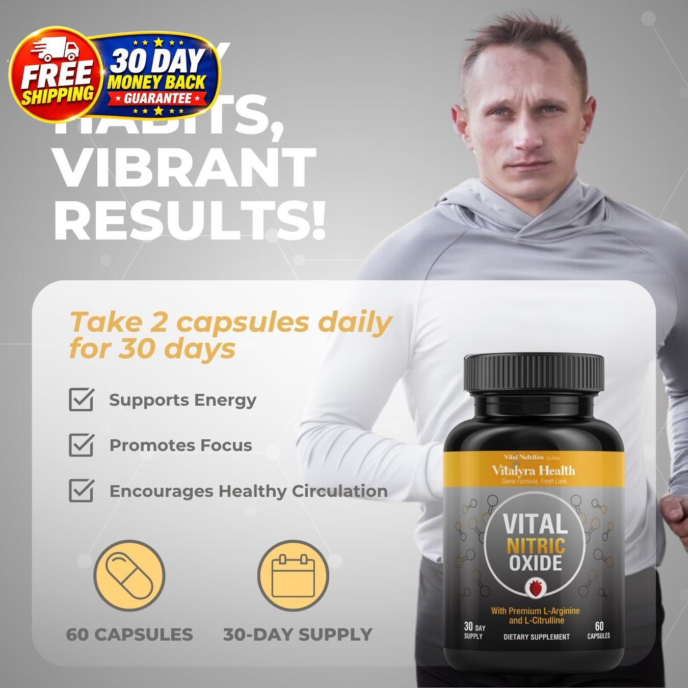 Nitric Oxide Supplements for Men – Boost Blood Flow, Energy & Workout
