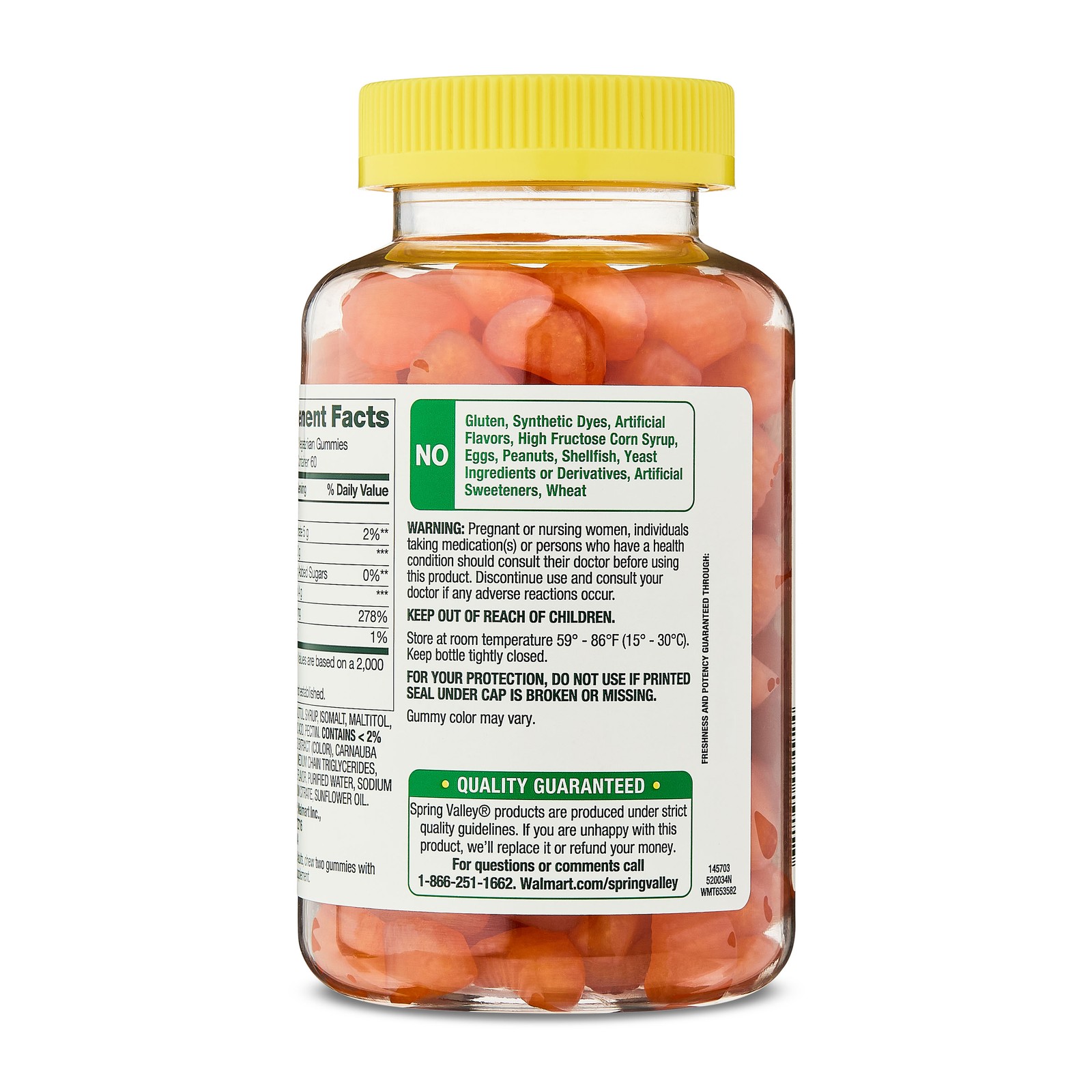 Spring Valley Zero Sugar Vitamin C Dietary Supplement Vegetarian Gummies for …
