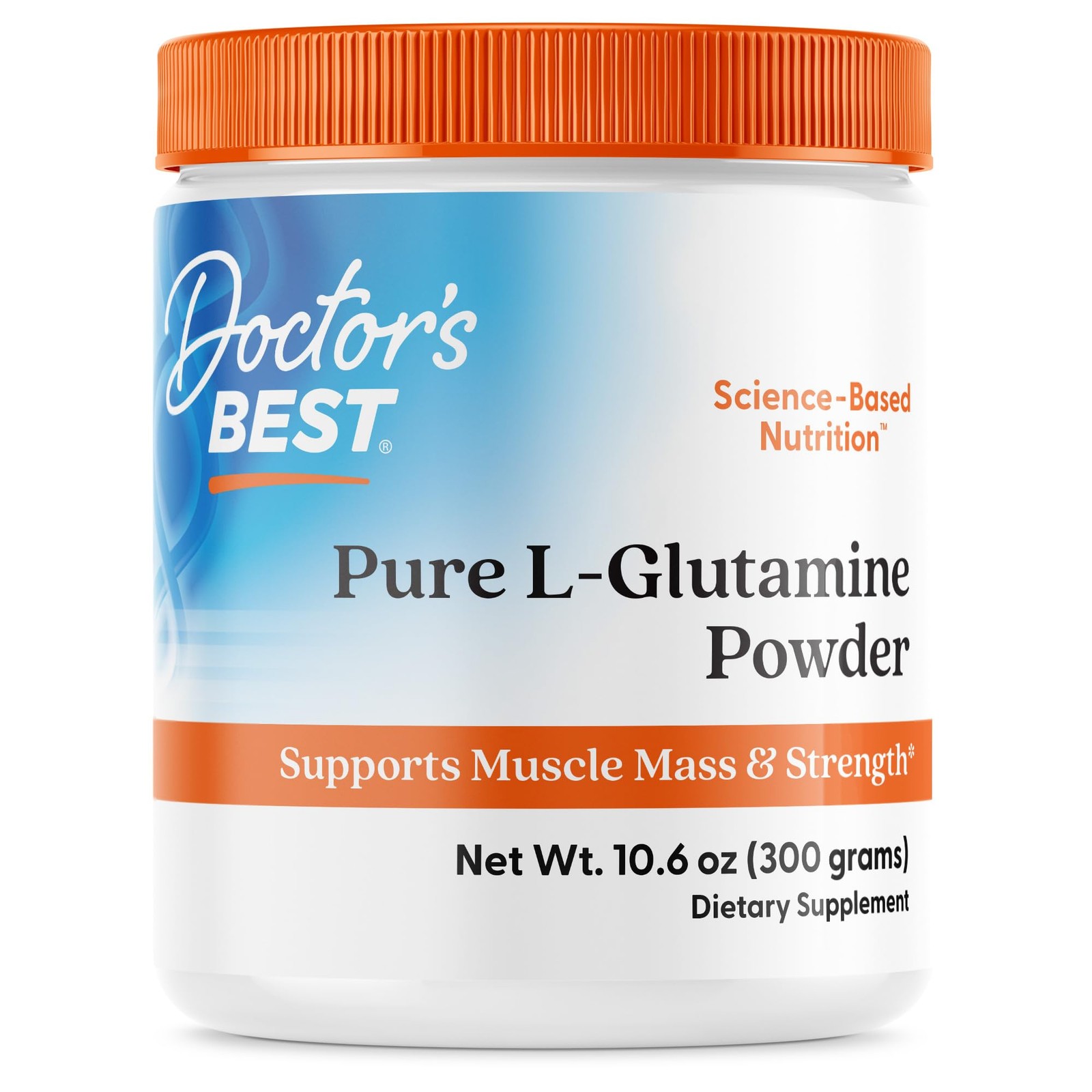 Doctors Best Pure L Glutamine Powder 10.6 Ounce (Pack of 1), No Color