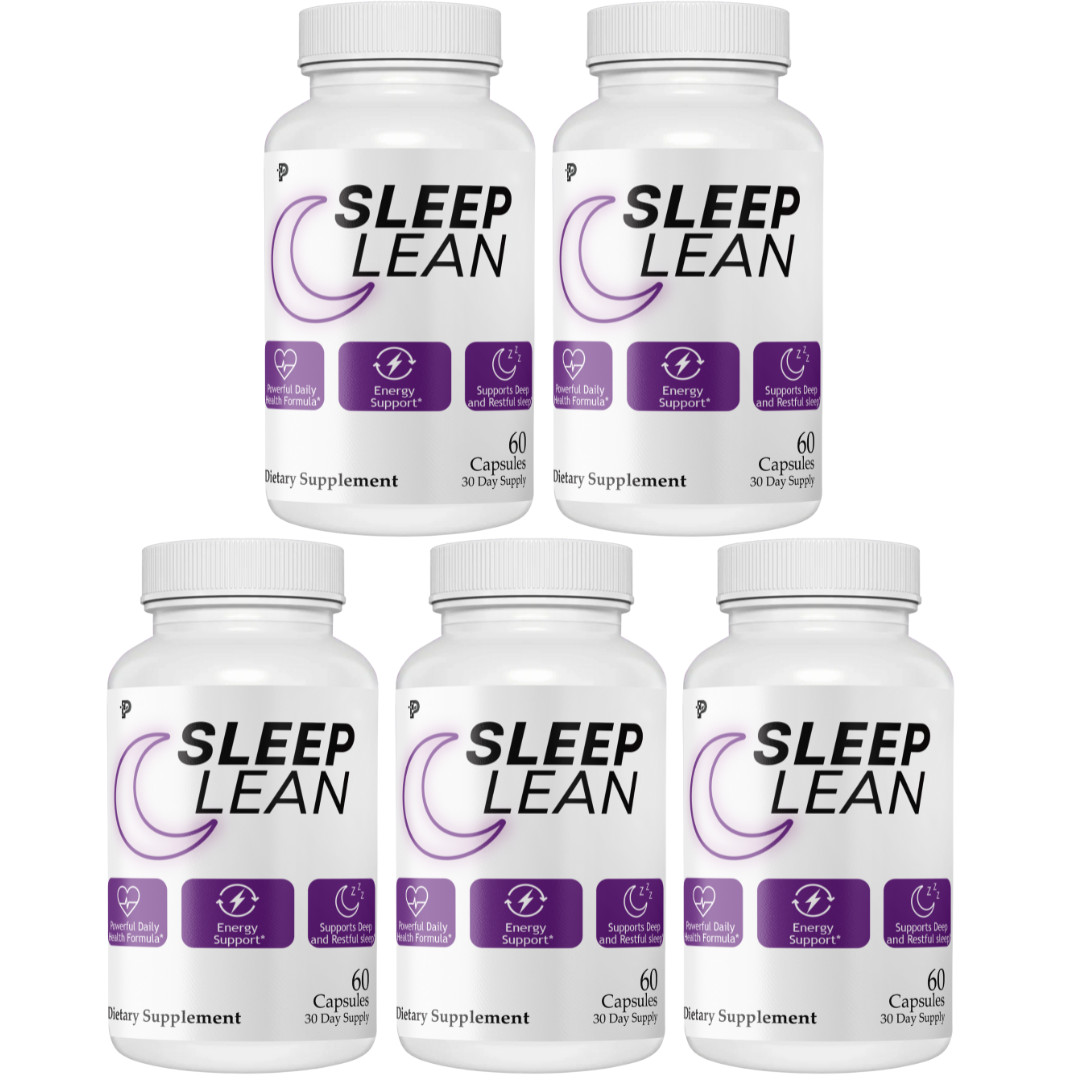 Sleep Lean – Deep & Restful Sleep Support, Overall Health Support – 5 Bottles