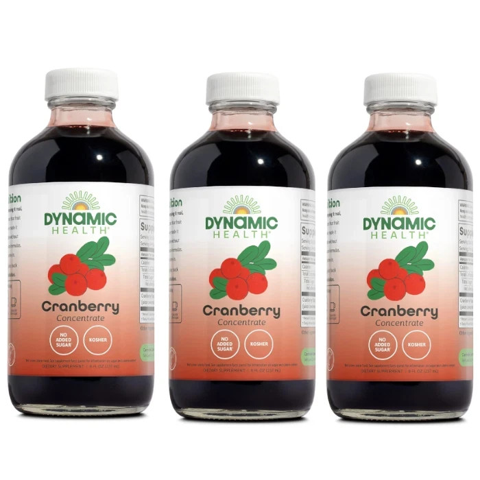 Dynamic Health Cranberry Concentrate 8 fl. oz Each (Pack of 3)