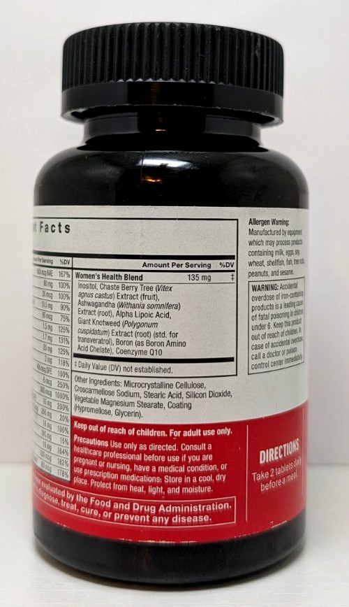 Force Factor Women’s Multivitamin 60 Tablets Expires 01/2029 NEW 30 Day Supply