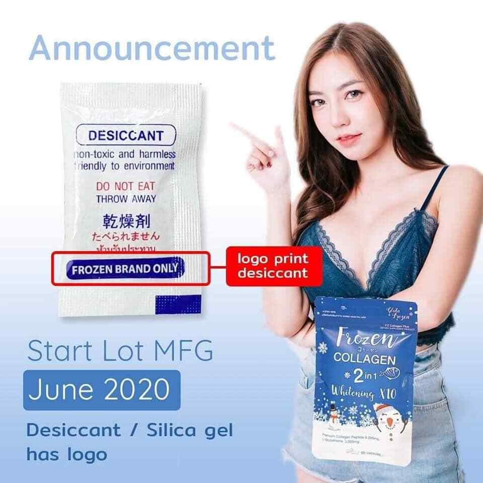 Frozen Collagen Whitening X10 Gluta 2in1 Glutathione Acne Reduce 60 Capsule