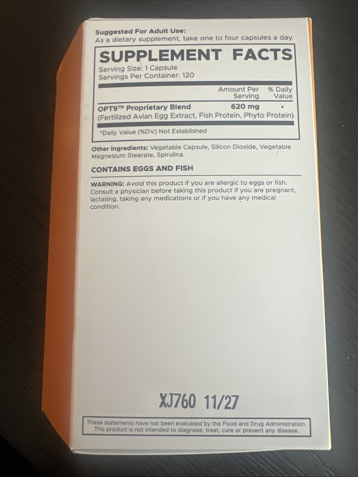 LifePharm Laminine Growth Factor 120 Capsules Exp 11/2027 + Free Omega – New!