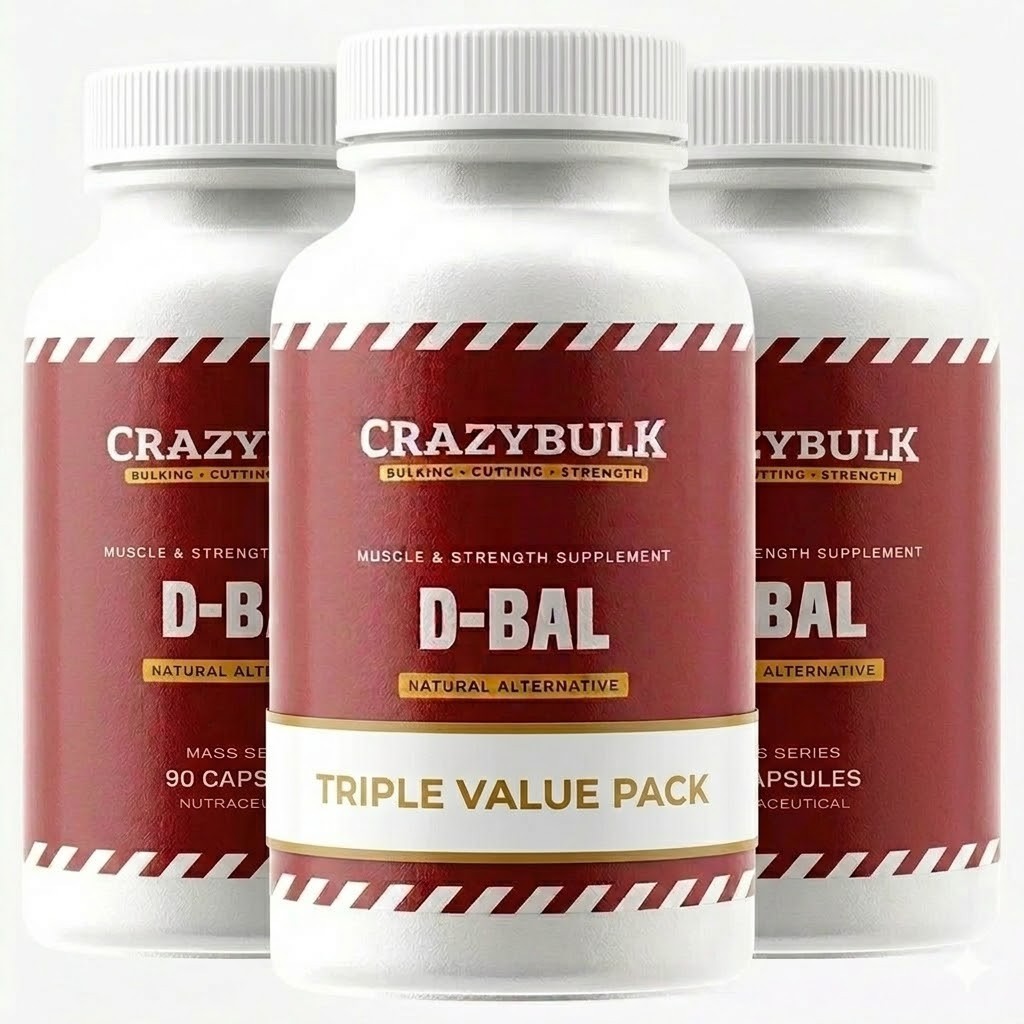 Best Supplement for Muscle Gains Crazy Bulk D BAL 90Caps pack of 3