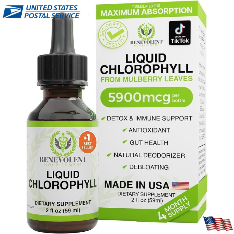 HOT-Benevolent Nourishment Chlorophyll Supplement, Detox &Immune Support, Deodor