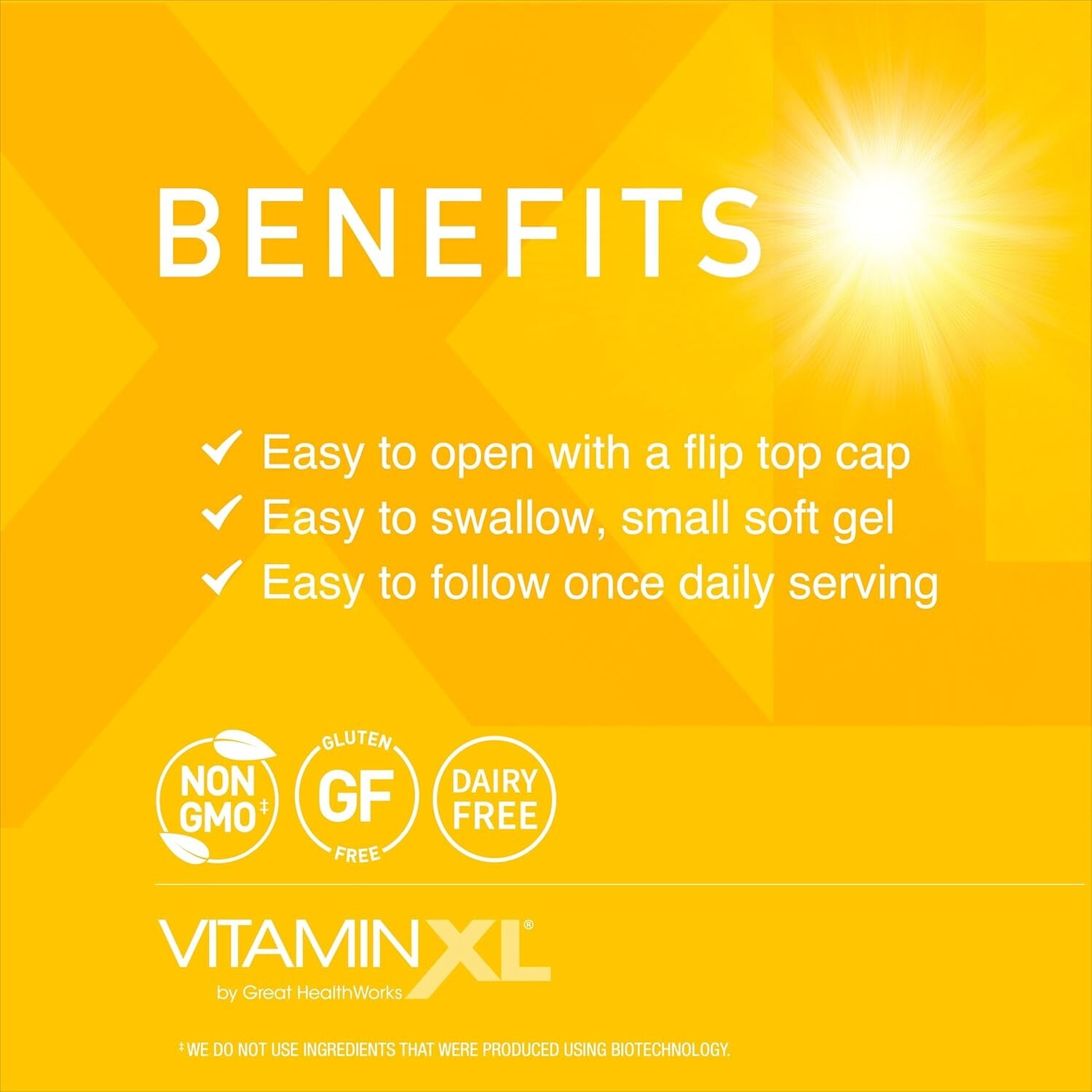 OmegaXL VitaminXL D3 High Potency Daily Vitamin D 5000 IU 125mcg Immune Support