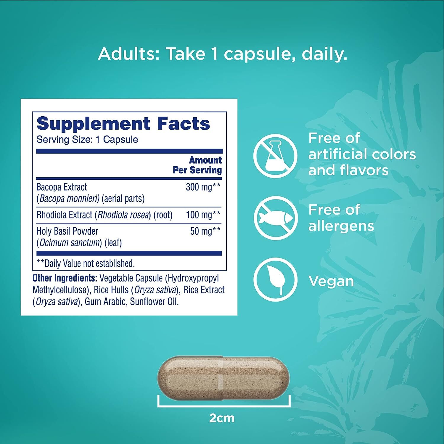 ONE A DAY Cognitive Supplement Memory and Focus Supplements Adults 30 Capsules