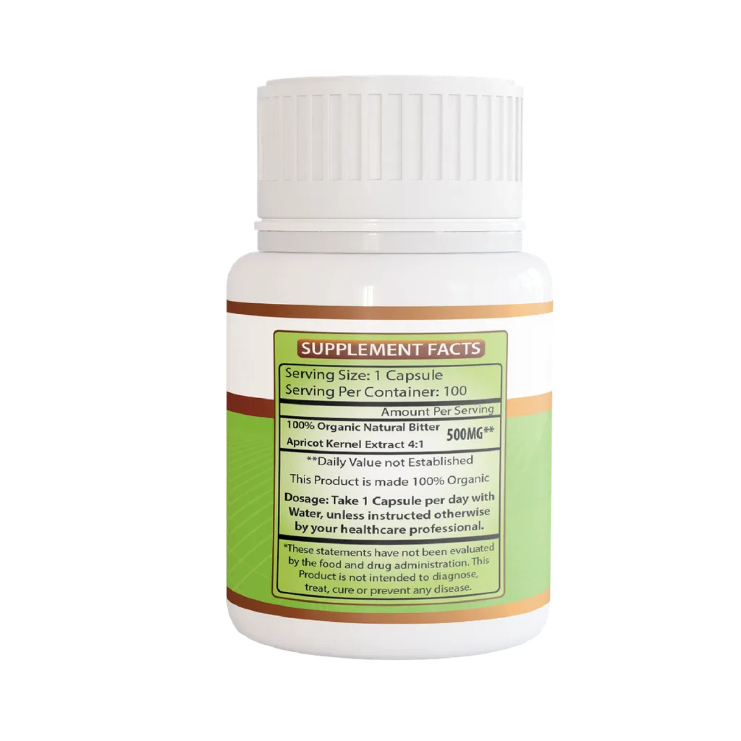 Organic Apricot Extract Boosts Metabolism & Healthy Skin 100 Caps 500mg FREESHIP