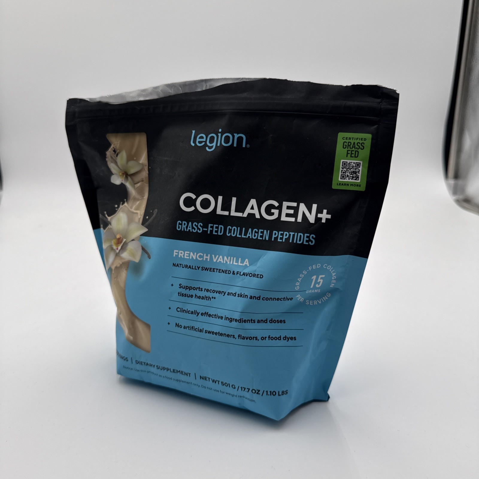 Legion Collagen+ Protein Supplement Powder UNFLAVORED 30 Servings Exp 03/28 New