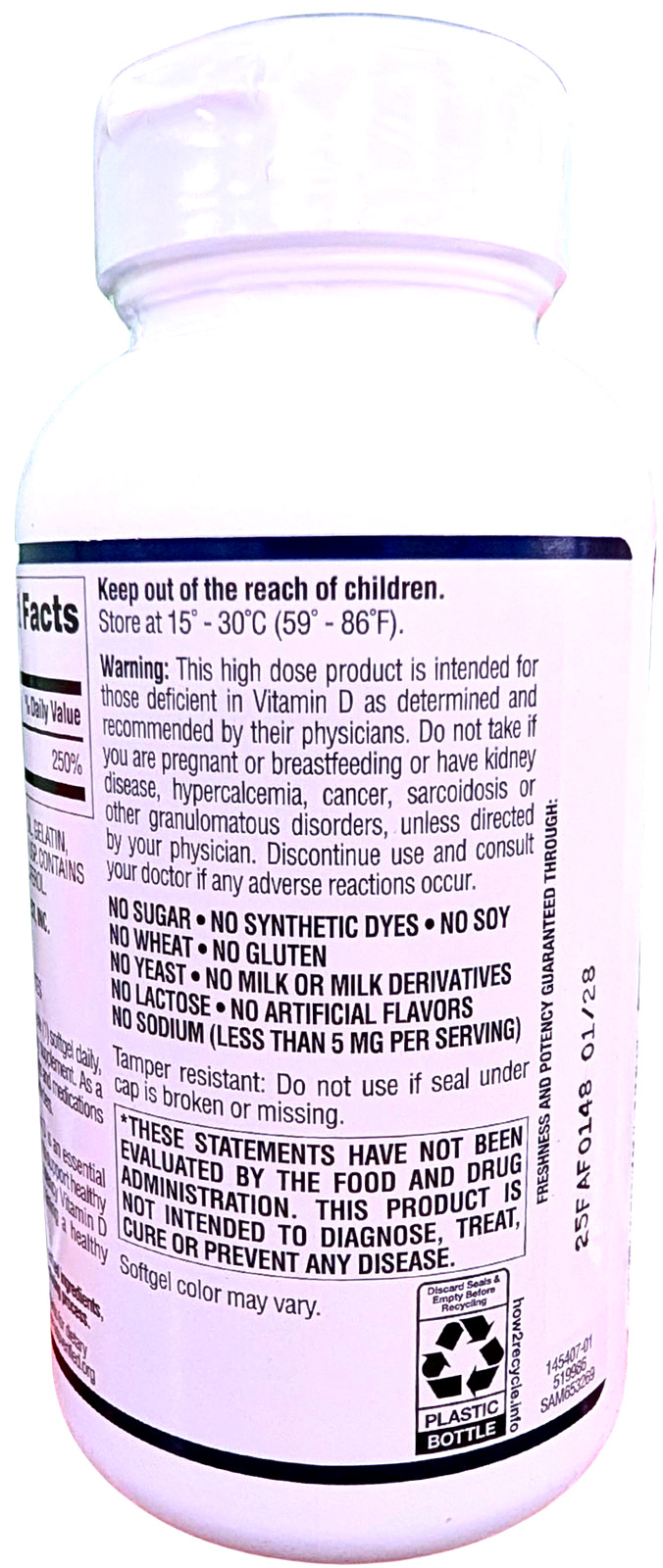 Member’s Mark Vitamin D3 50 mcg Softgels 400 Count EXP 01/2028