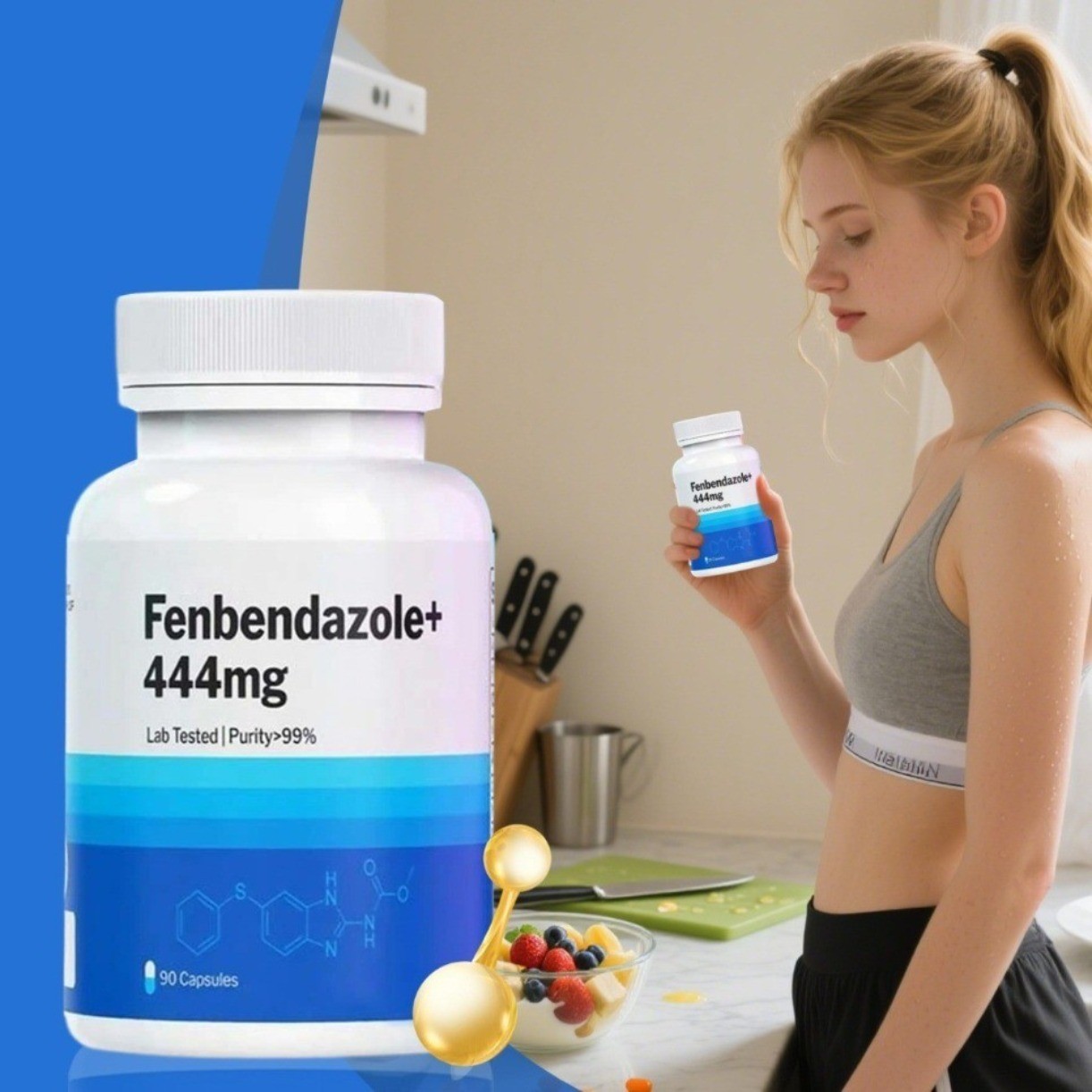 New Pure Natural Dietary Wellness Support Lab Verified 90 Softgels for Daily