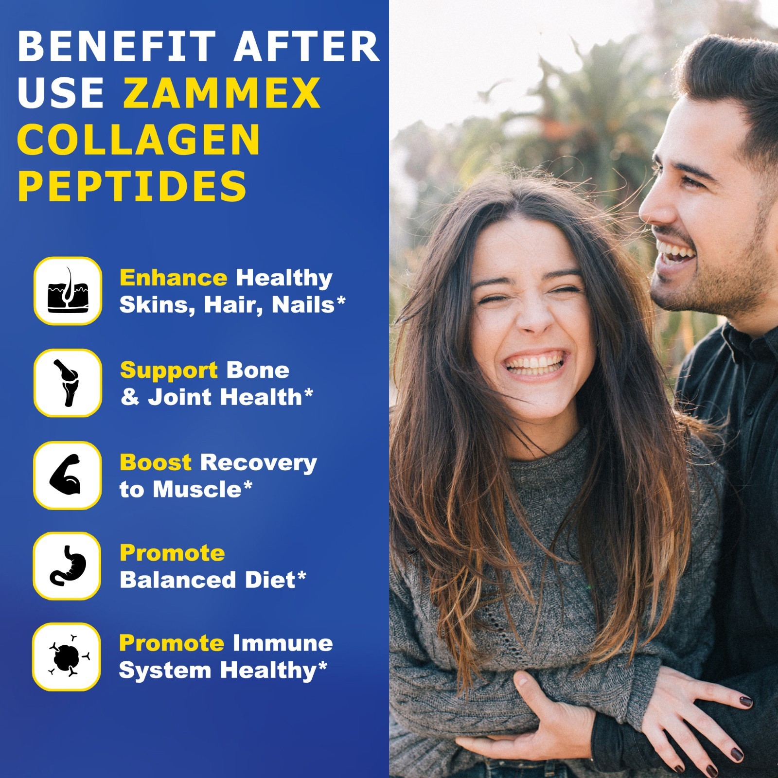 Collagen Peptides Powder Hydrolyzed Collagen ProteinTypes 1& 3 Unflavored-2.64LB