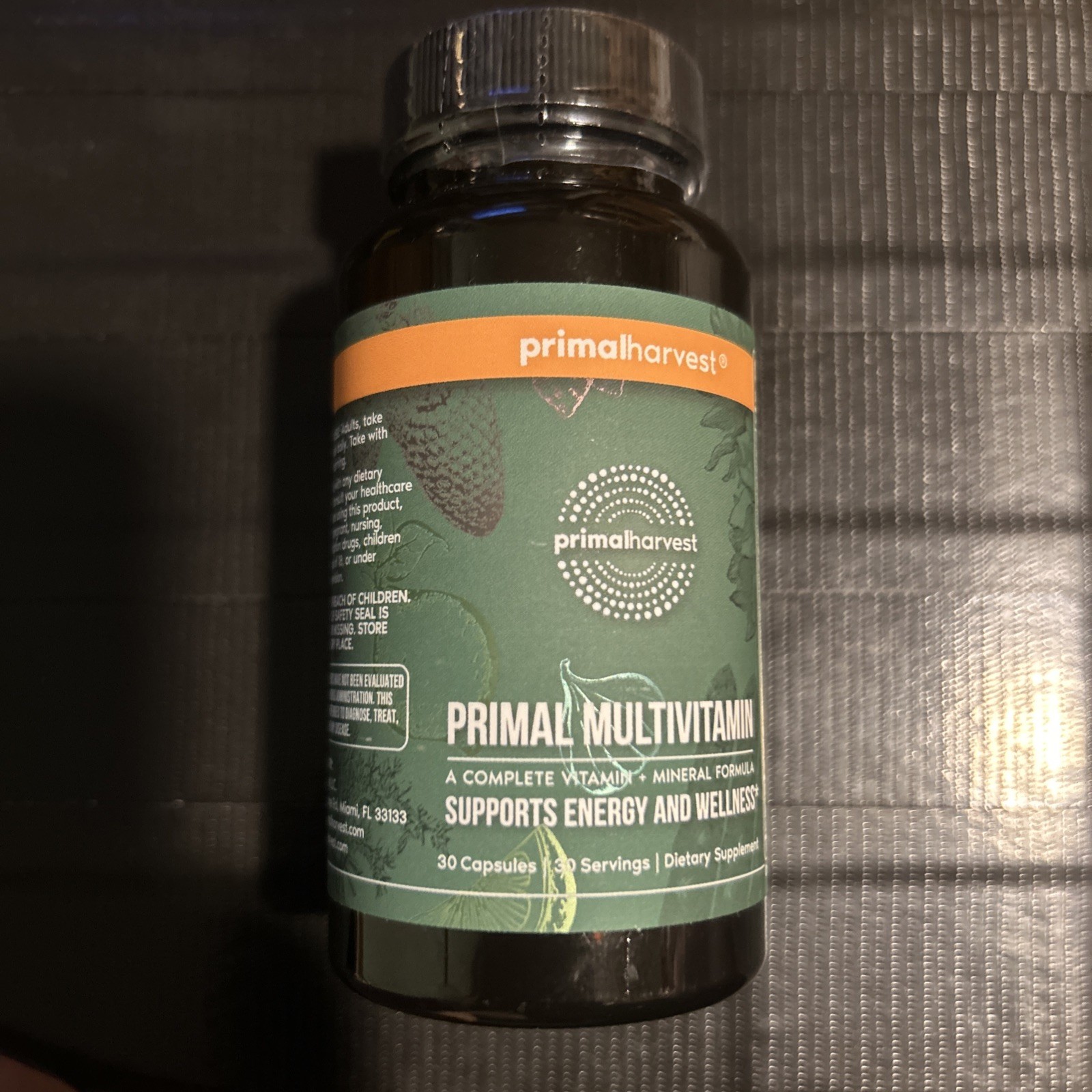 Primal Harvest Multi-vitamin supports energy and wellness 30-capsules Exp 8/28