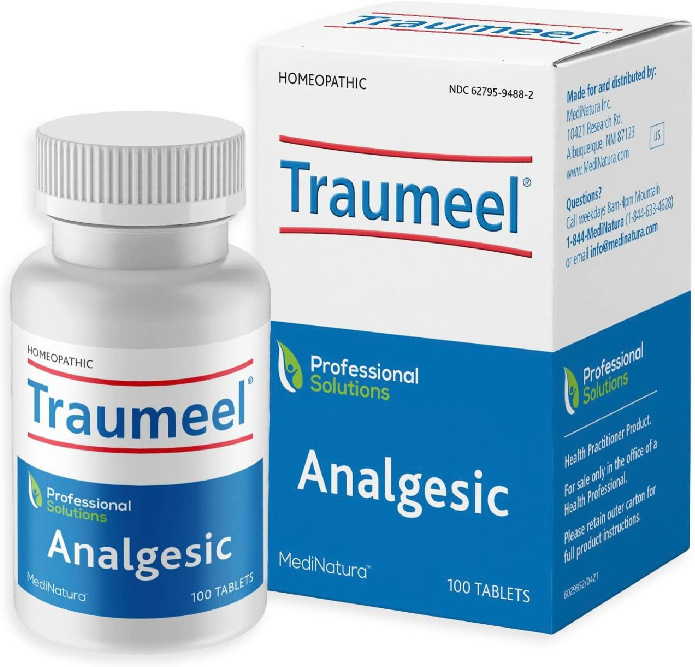 MediNatura Traumeel Homeopathic Muscle Joint Pain Relief 100 Tablets Germany
