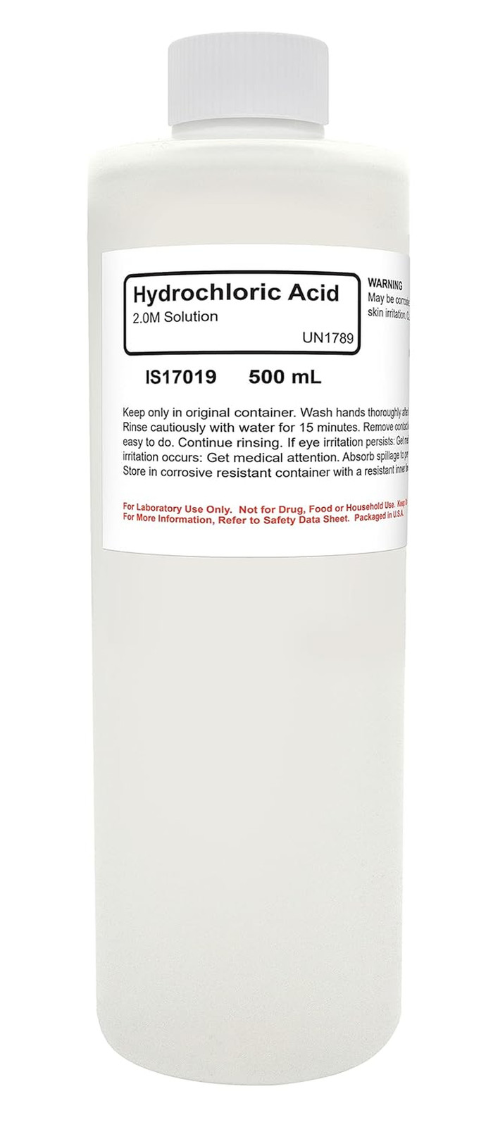 ALDON Innovating Science Hydrochloric Acid Solution, 2M (7.3%), 500Ml