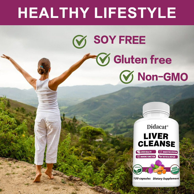 Milk Thistle (Silymarin) Extract liver cleanser detox liver repair capsules