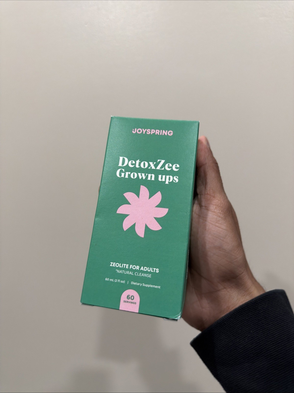 JoySpring DetoxZee Grown ups Zeolite for Adults 60 Servings