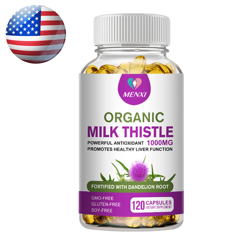 Liver Cleanse Detox Milk Thistle Extracts Silymarin, Artichoke, Dandelion Root