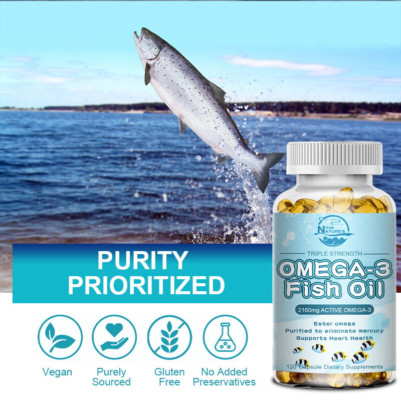 OMEGA 3 xl sofgels 3600mg 120 Softgels FISH OIL Epa Dha Essential Fatty Acids