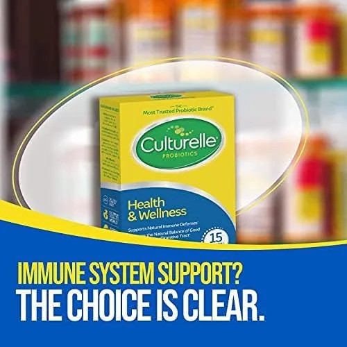 Culturelle Health & Wellness Daily Probiotic 15 Billion CFU LOT OF 3