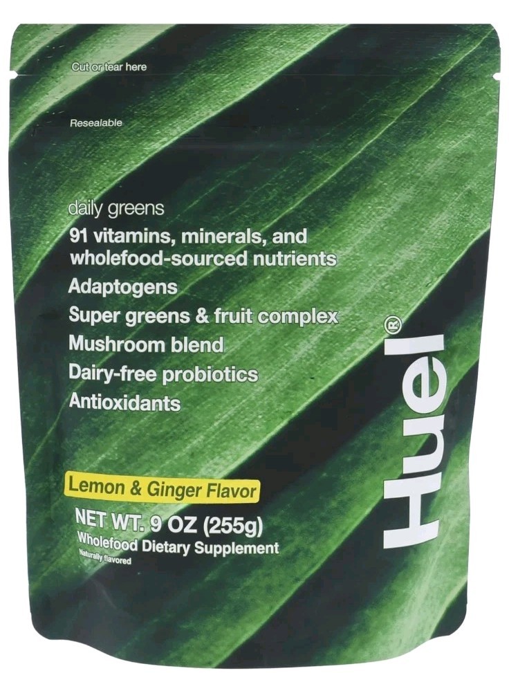 Huel Daily Greens Superfood Powder – 91 Vitamins Minerals Adaptogens 255g 9oz