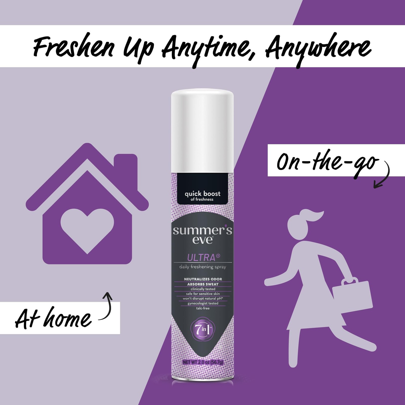 Summer’s Eve Ultra Feminine Spray, Daily Body Spray for Women, Feminine Care …