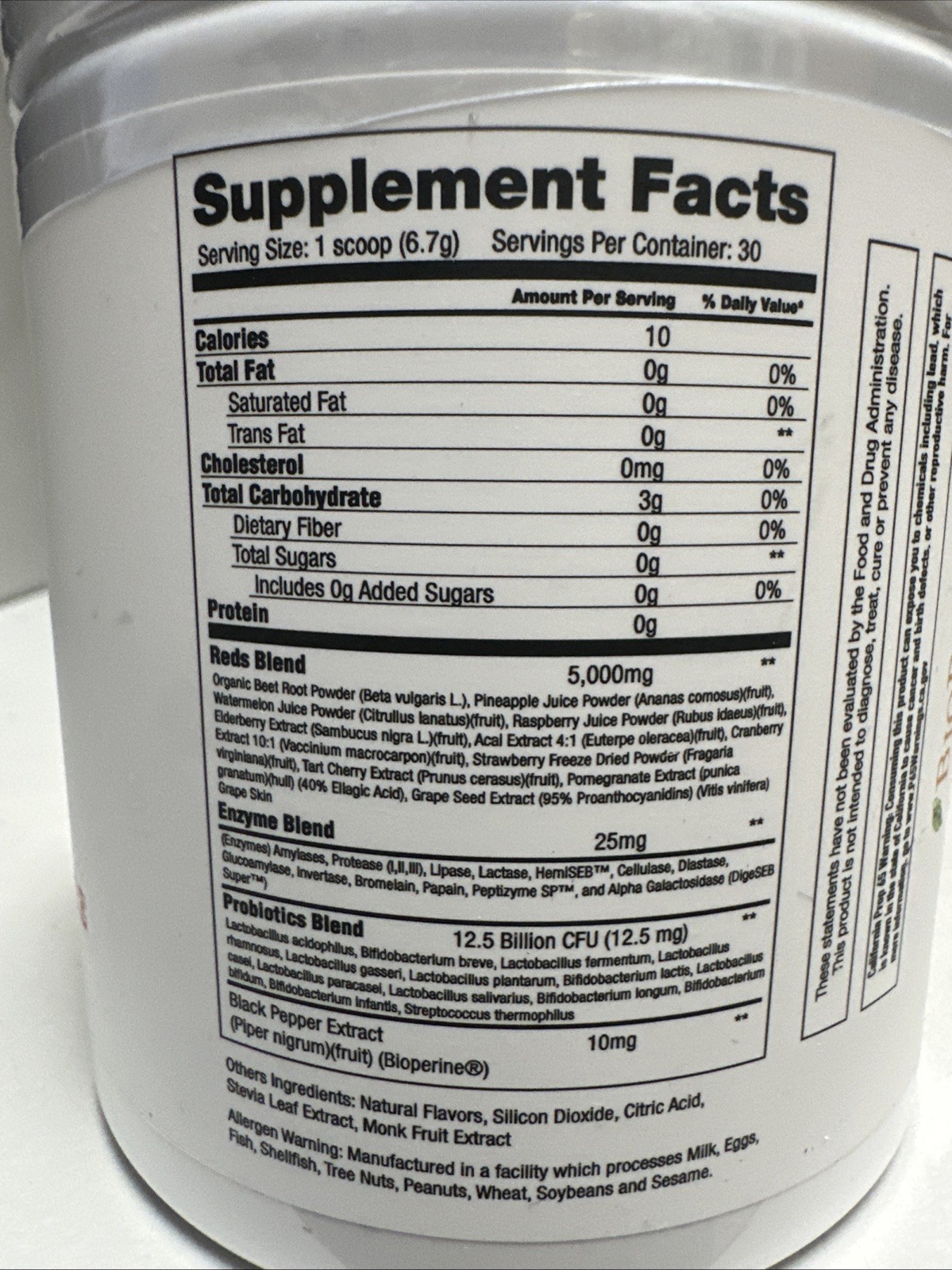 Project # 1 Greens Organic Superfood Red Pwd 30 Sv Best By 08/26 Pomegranate Rsp