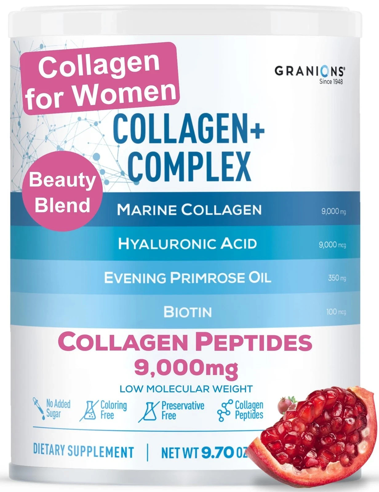 Marine Collagen Powder Supplement – Type I Hydrolyzed Marine Collagen Peptide…