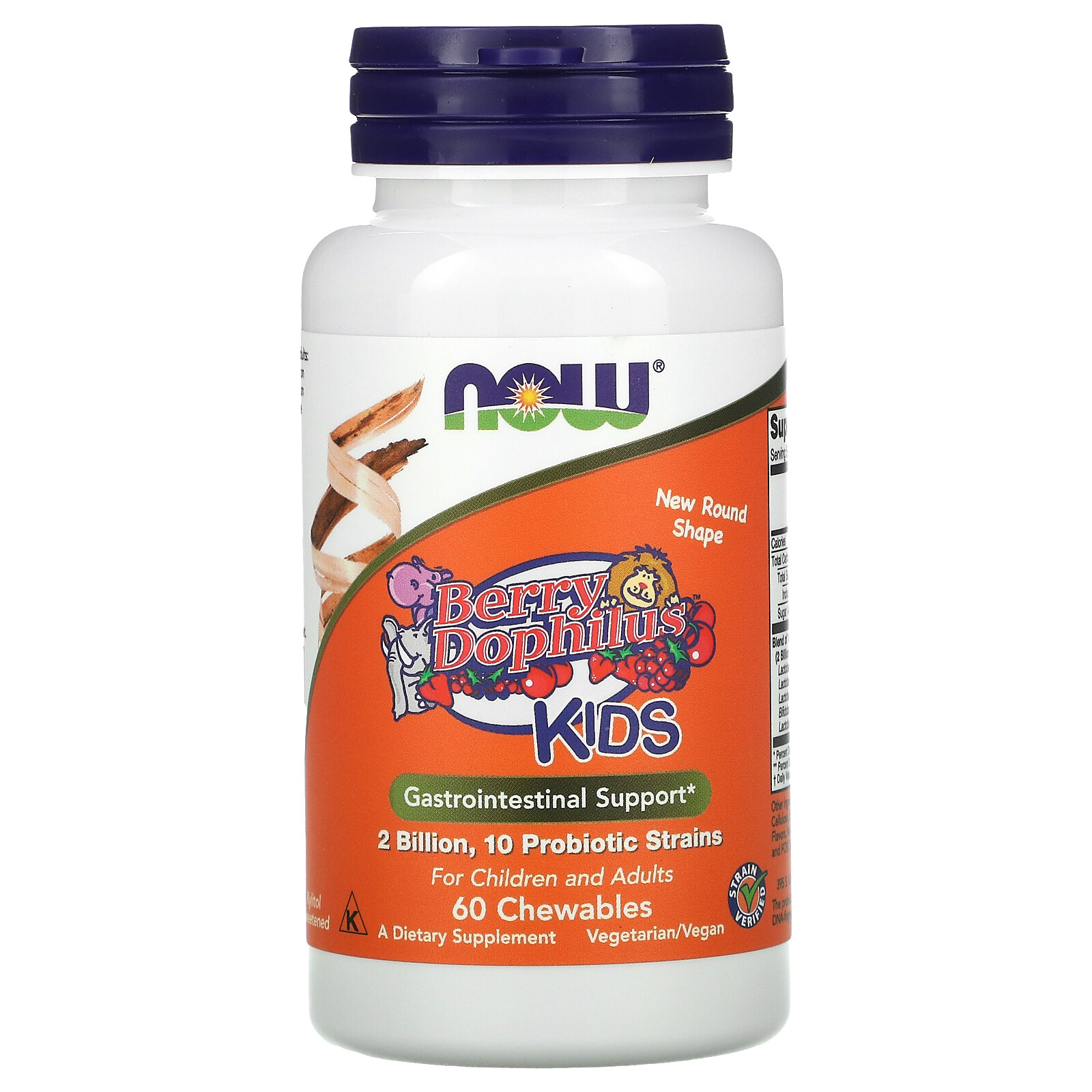 NOW Foods BerryDophilus, 60 Count (Pack of 2)