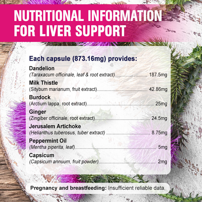 Milk Thistle (Silymarin) Extract liver cleanser liver detox 120 capsules