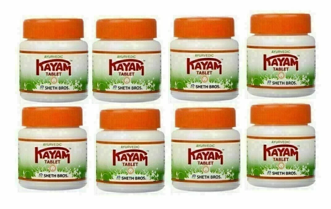 Kayam Churan Ayirvedic Tablets 30 Tabs For Constipation Acidity (Pack of 8)